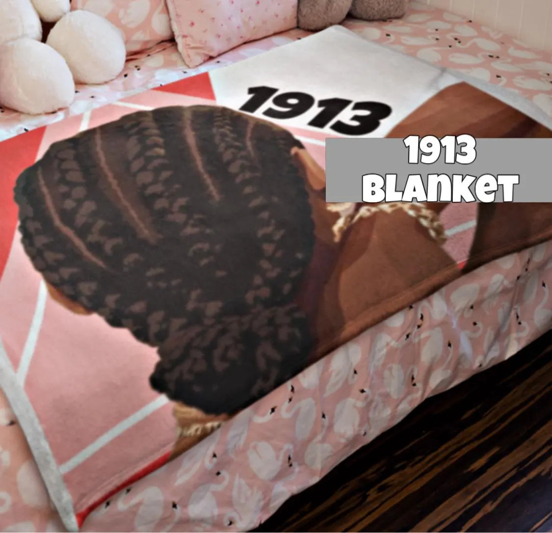 1913 Sorority Throw Blanket